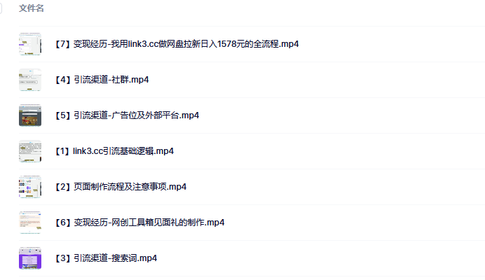 link3.cc聚合链接引流，日引流50＋精准粉网创吧-网创项目资源站-副业项目-创业项目-搞钱项目网创吧