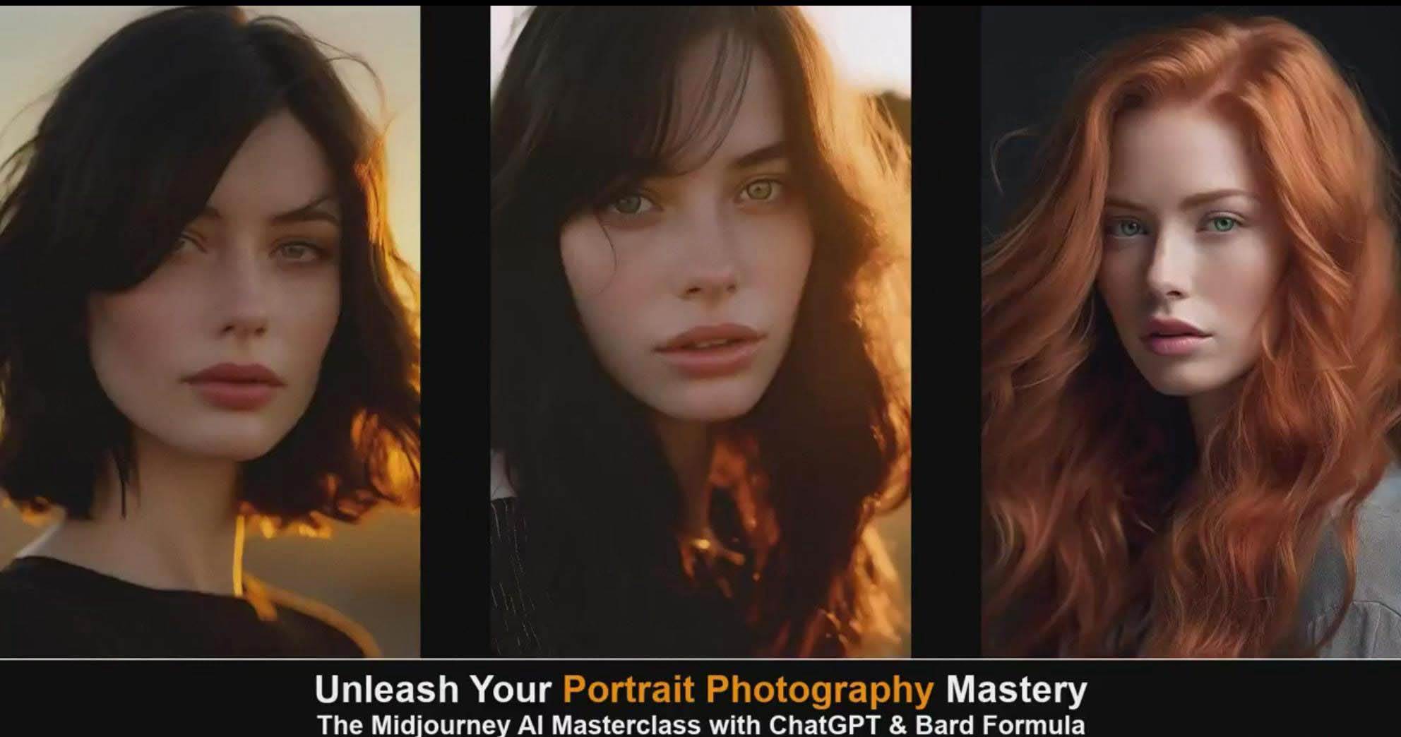 Midjourney v5 ChatGPT 和 Bard AI人工智能人像摄影大师班-15节-中英字幕网创吧-网创项目资源站-副业项目-创业项目-搞钱项目网创吧